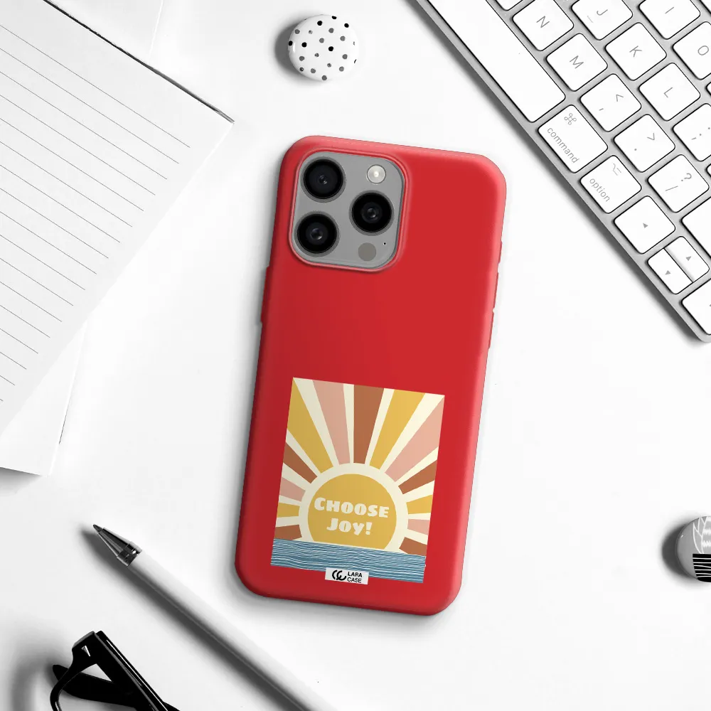Sunshine Apple Iphone 15 Pro Max Silicone Imperial Red Case