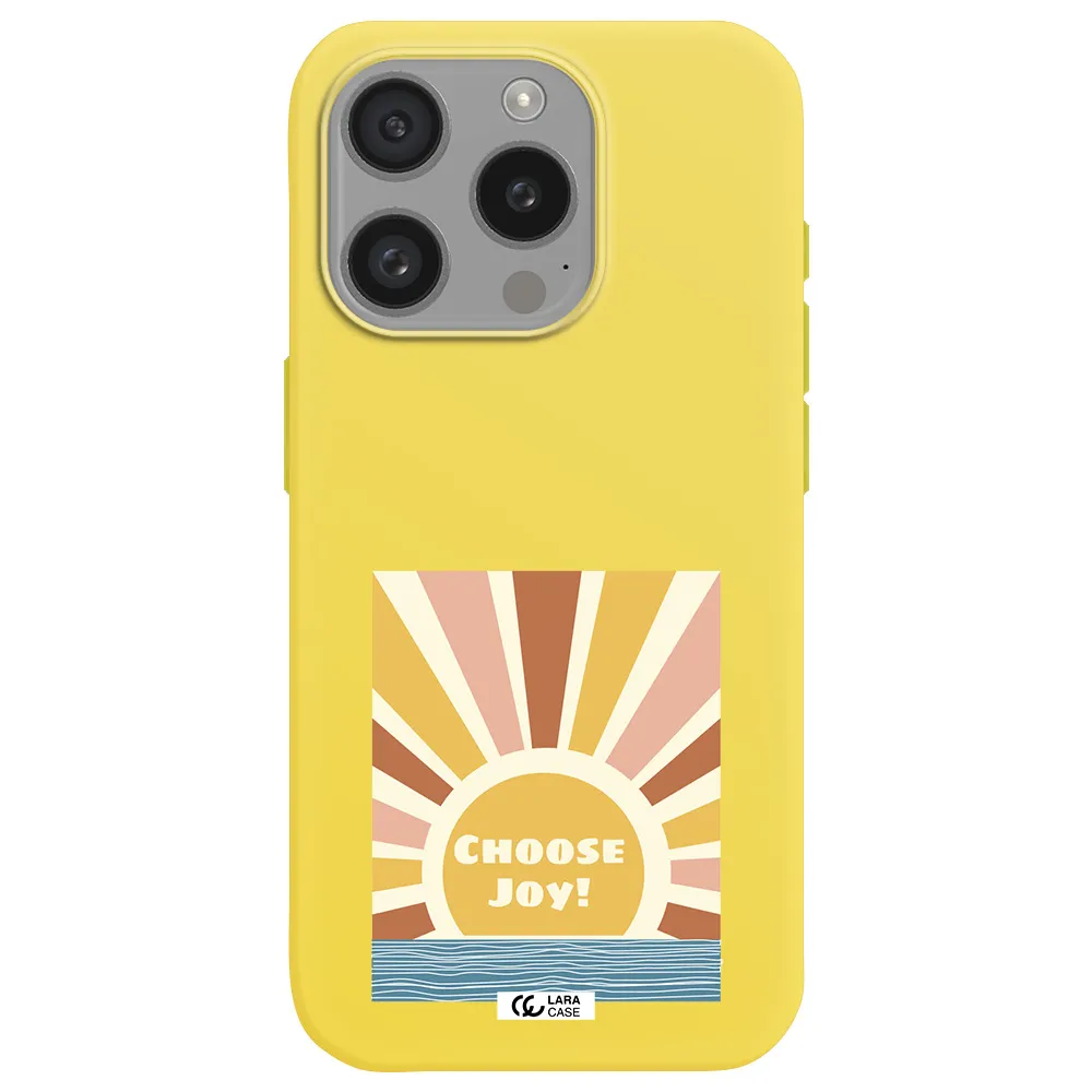 Sunshine Apple Iphone 15 Pro Silicone Canary Yellow Case