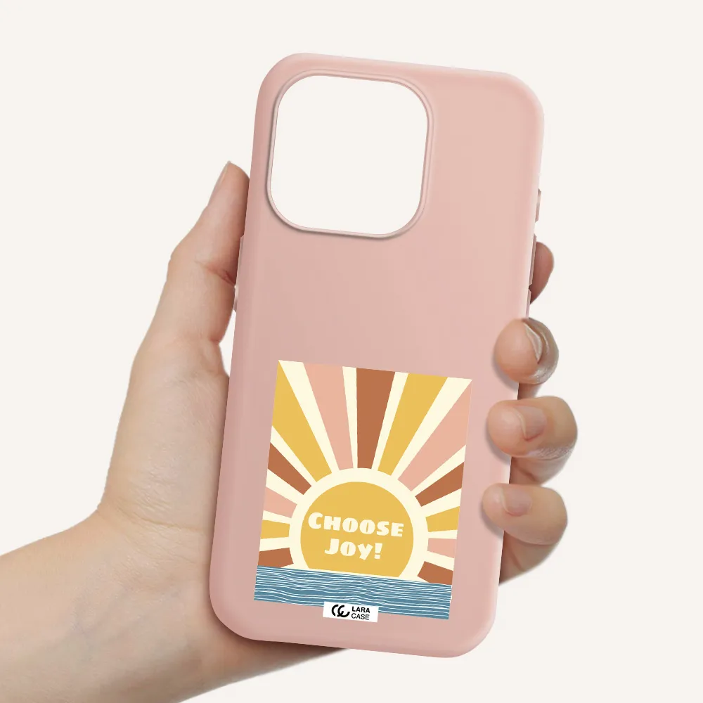 Sunshine Apple Iphone 15 Pro Silicone Pastel Pink Case