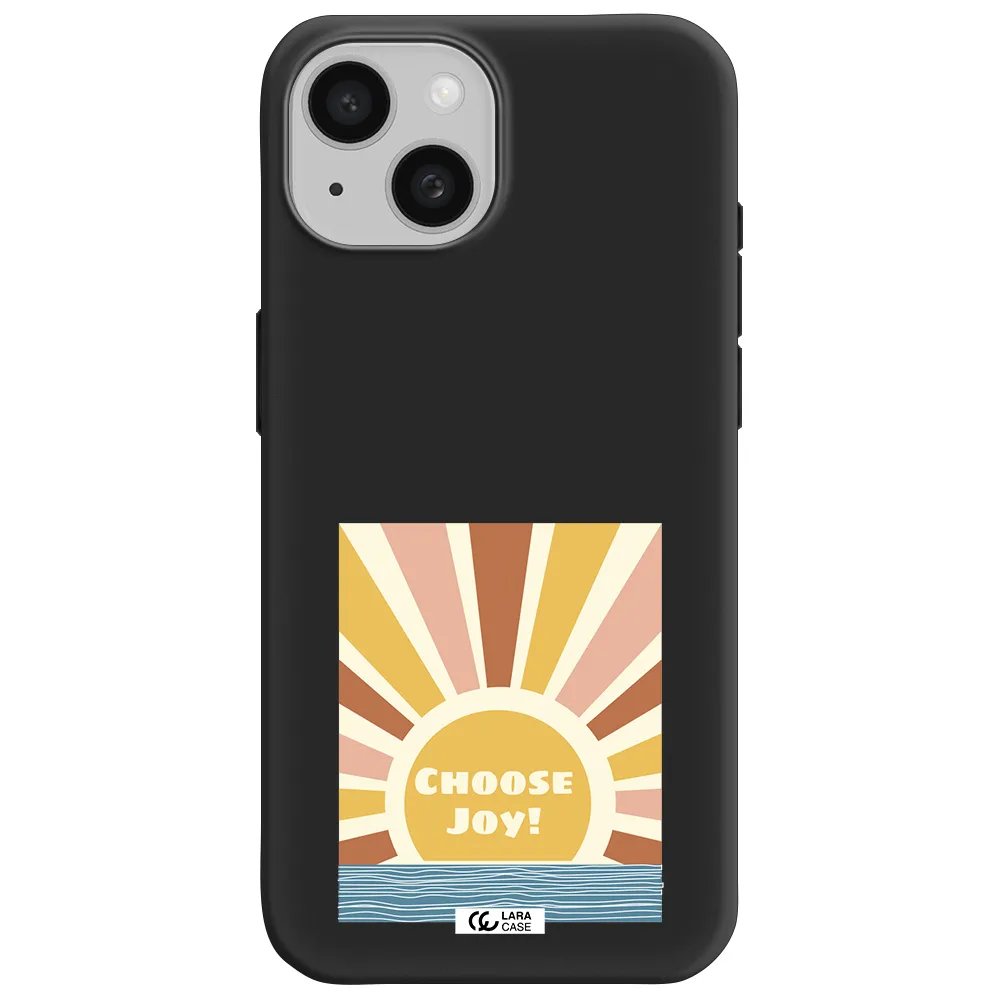 Sunshine Apple iPhone 15 Silicone black Case