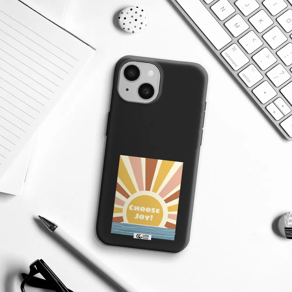 Sunshine Apple iPhone 15 Silicone black Case