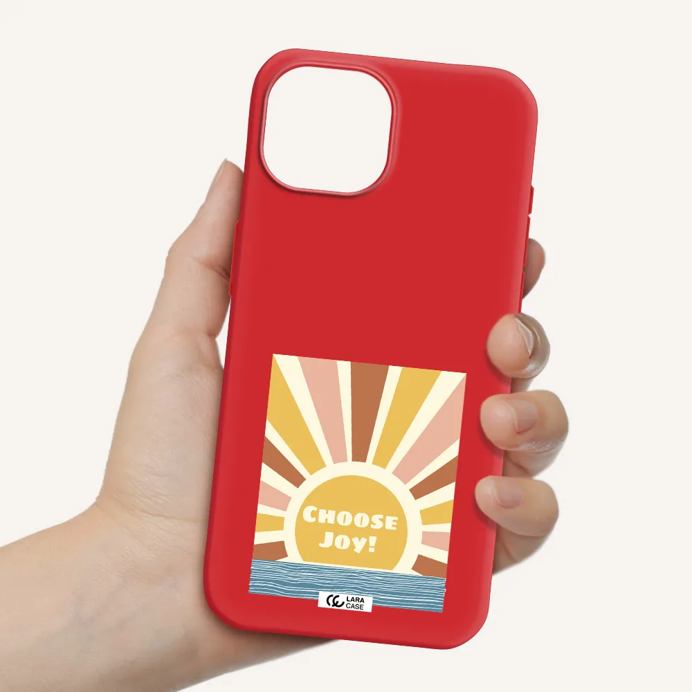 Sunshine Apple Iphone 15 Silicone Imperial Red Case