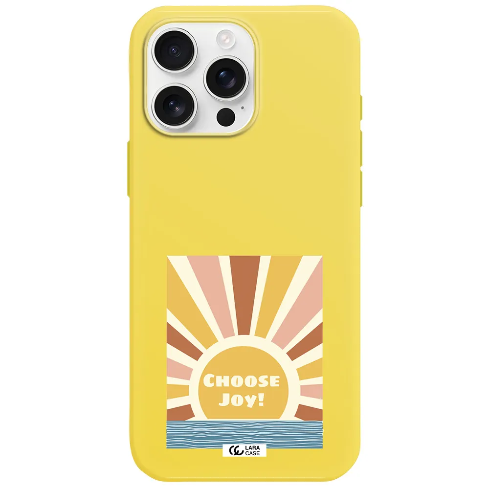 Sunshine Apple Iphone 16 Pro Max Silicone Canary Yellow Case
