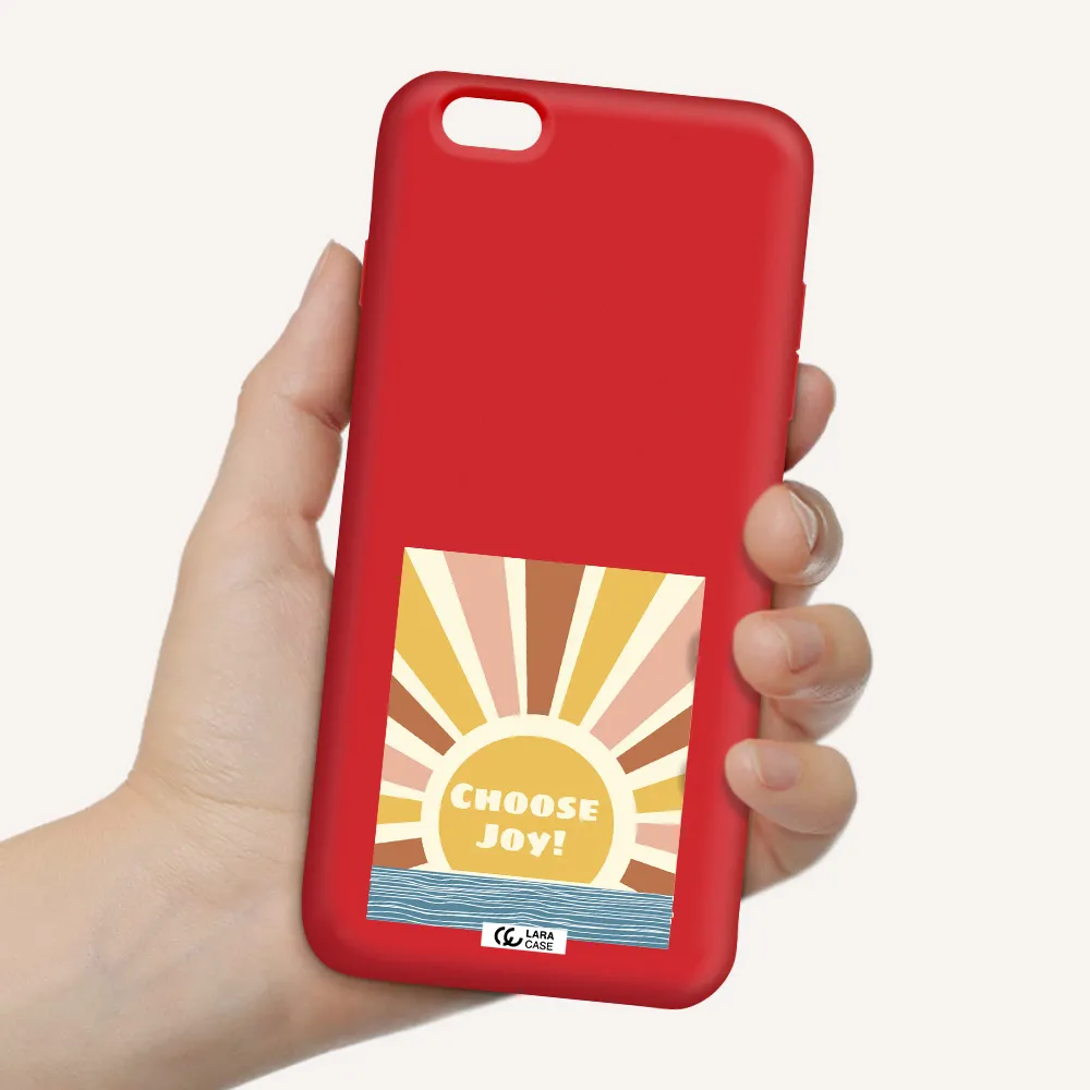 Sunshine Apple iPhone 6 plus Silicone Imperial Red Case