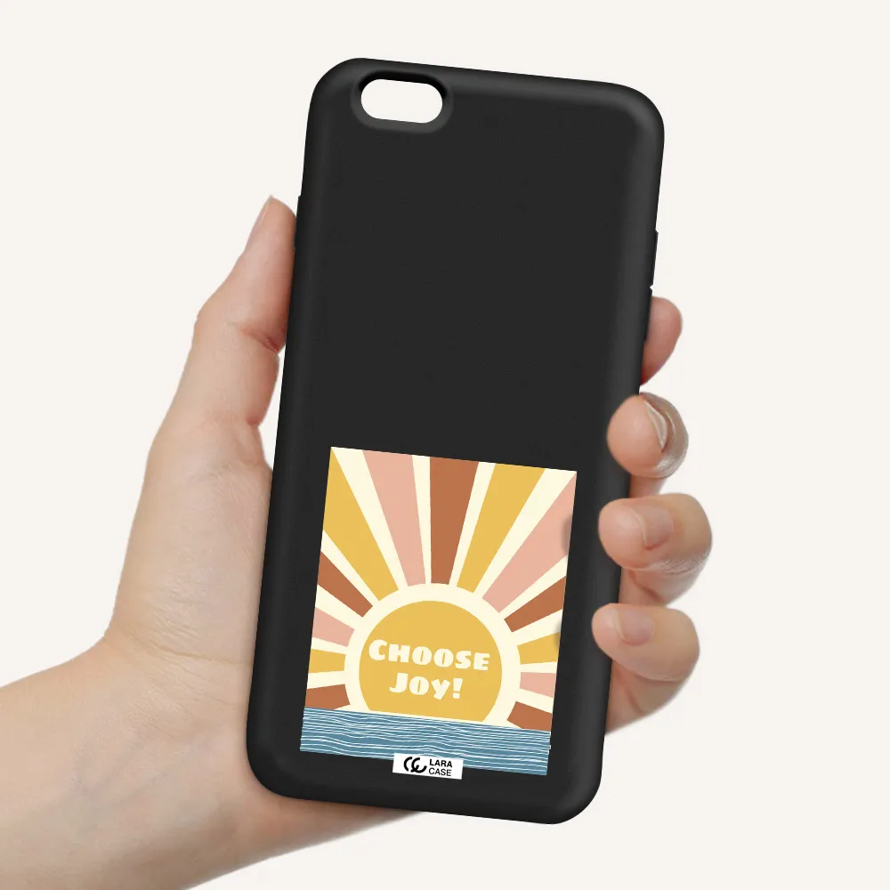 Sunshine Apple iPhone 6 s plus Silicone black Case