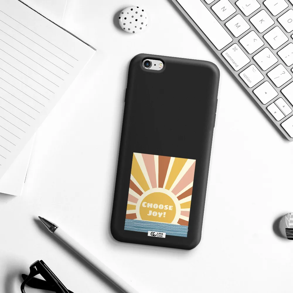 Sunshine Apple iPhone 6 s plus Silicone black Case