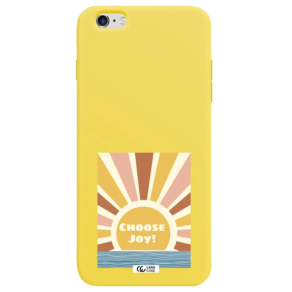 Sunshine Apple iPhone 6 s plus Silicone canary yellow Case