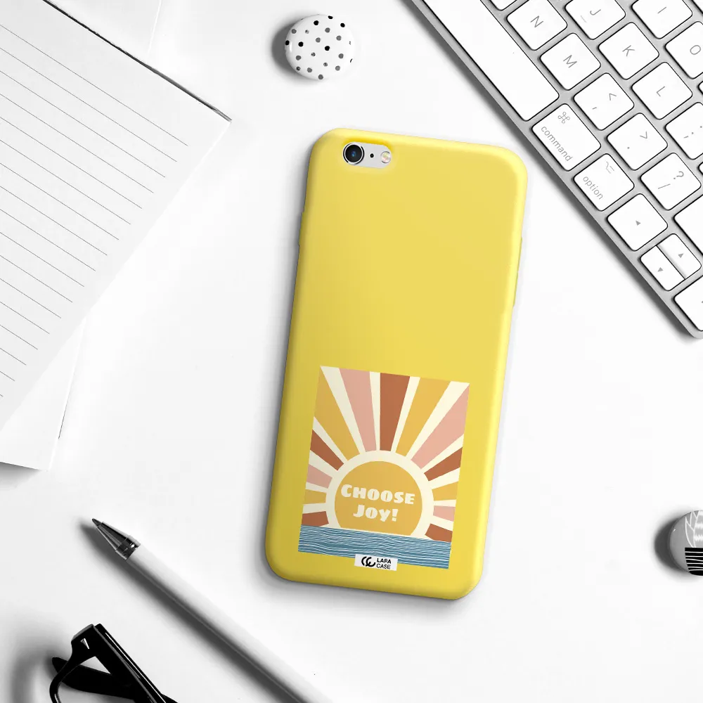 Sunshine Apple iPhone 6 s plus Silicone canary yellow Case