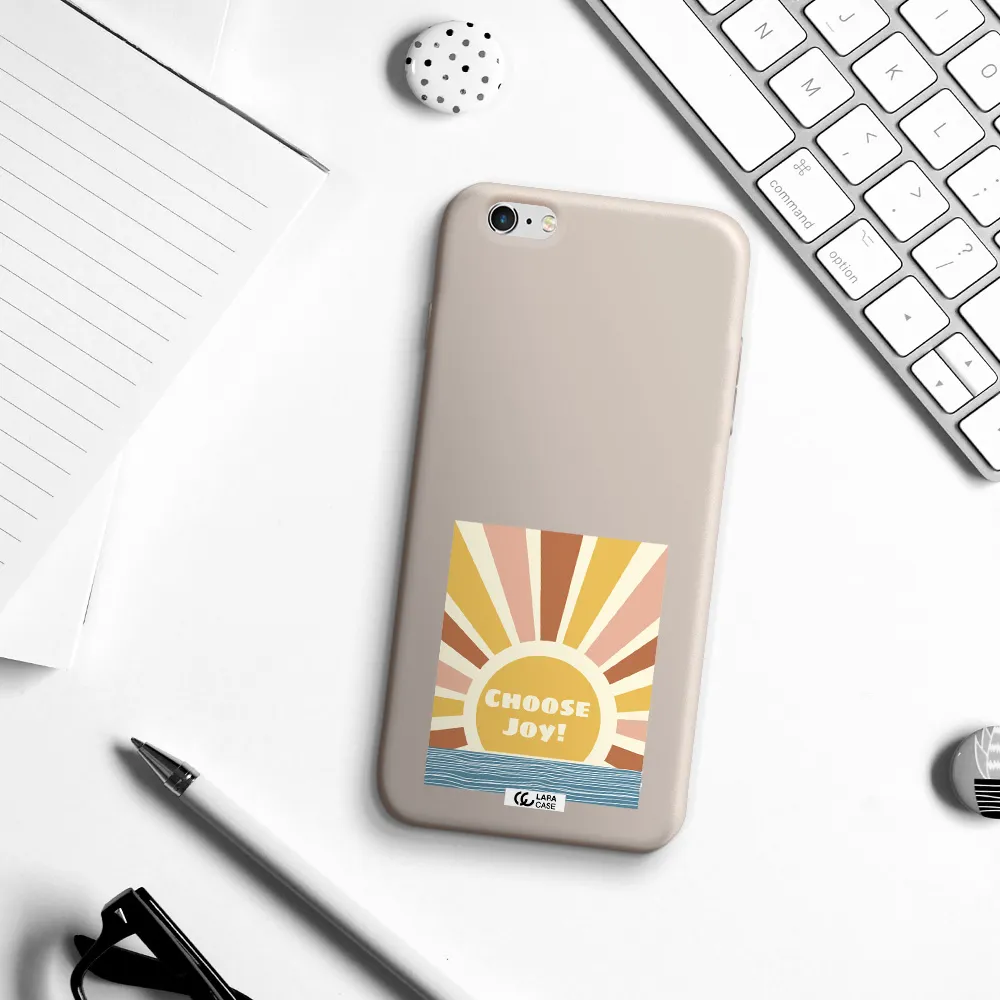 Sunshine Apple iPhone 6 s plus Silicone Stone Case