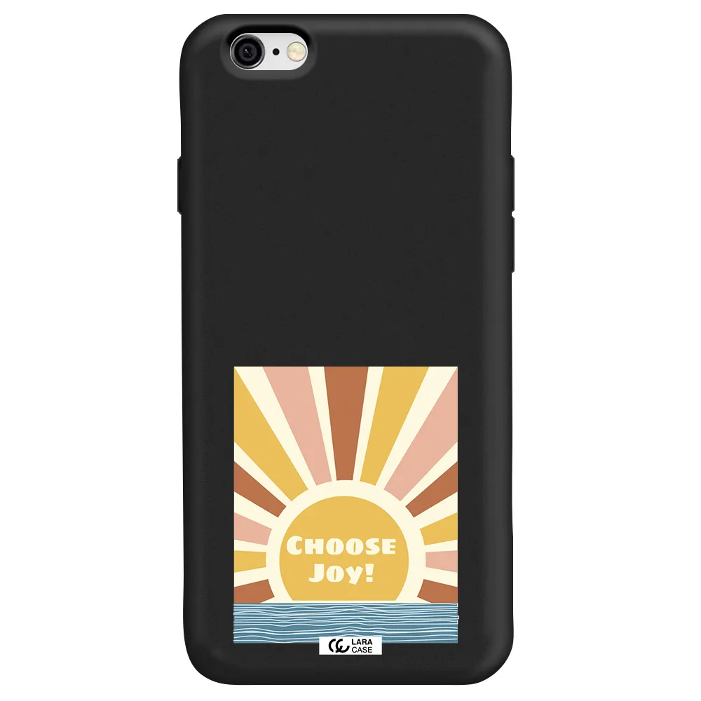 Sunshine Apple iPhone 6 Silicone black Case