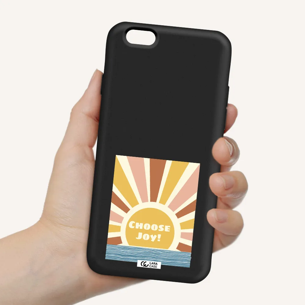 Sunshine Apple iPhone 6 Silicone black Case