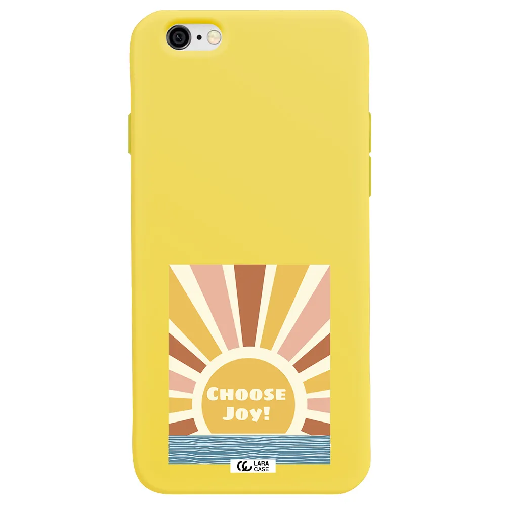 Sunshine Apple iPhone 6 Silicone canary yellow Case