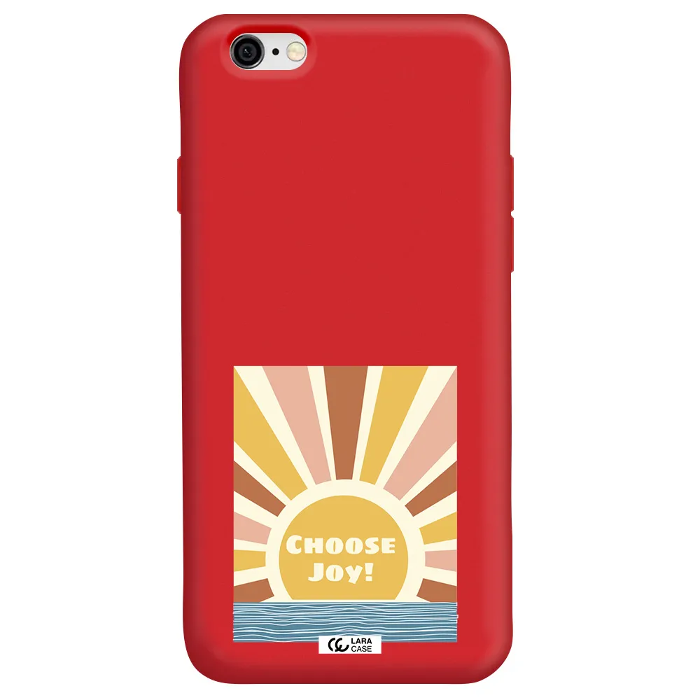 Sunshine Apple iPhone 6 Silicone Imperial Red Case