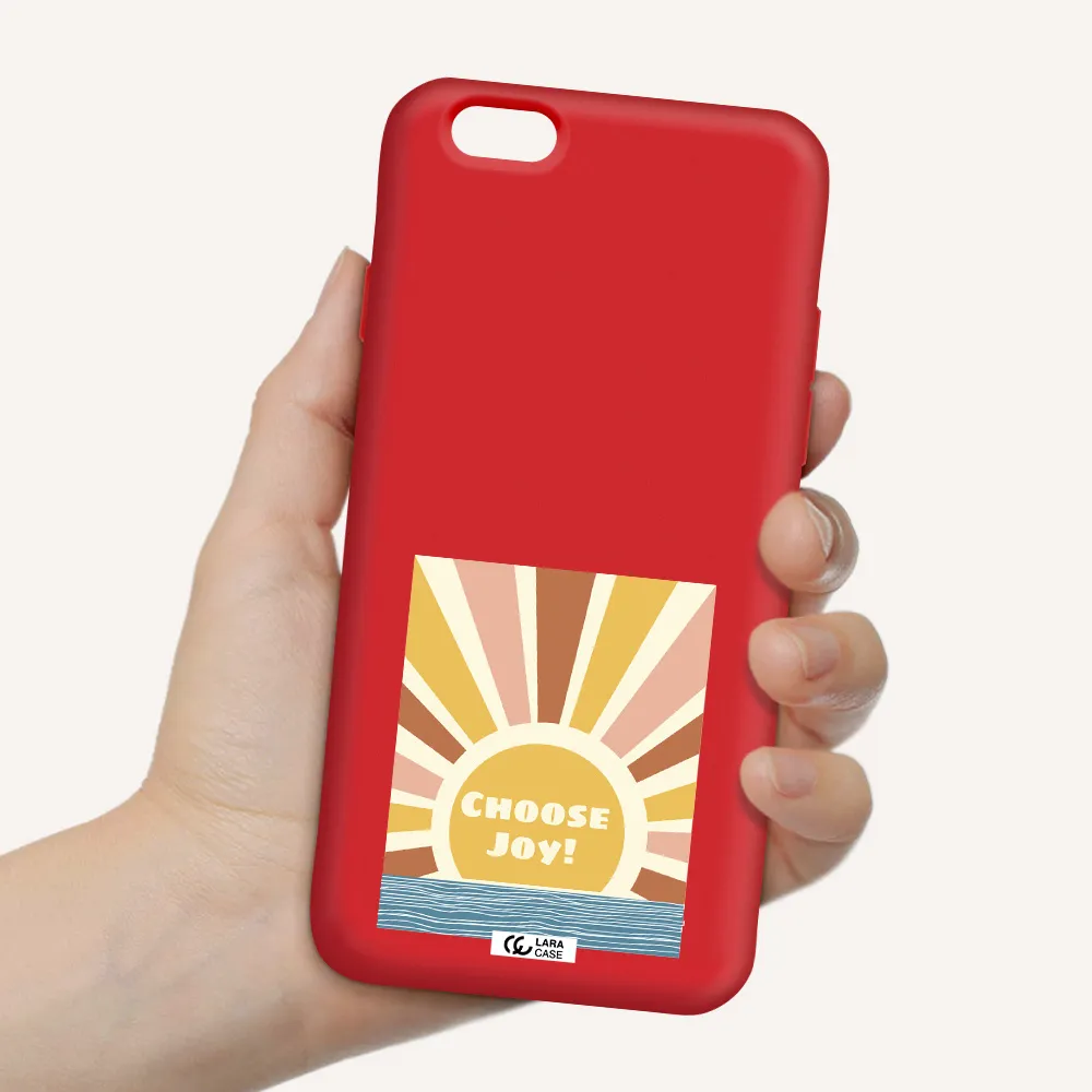Sunshine Apple iPhone 6 Silicone Imperial Red Case