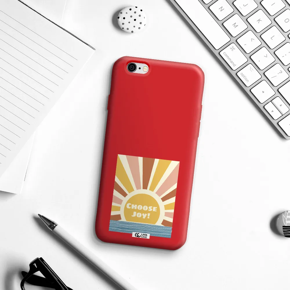Sunshine Apple iPhone 6 Silicone Imperial Red Case