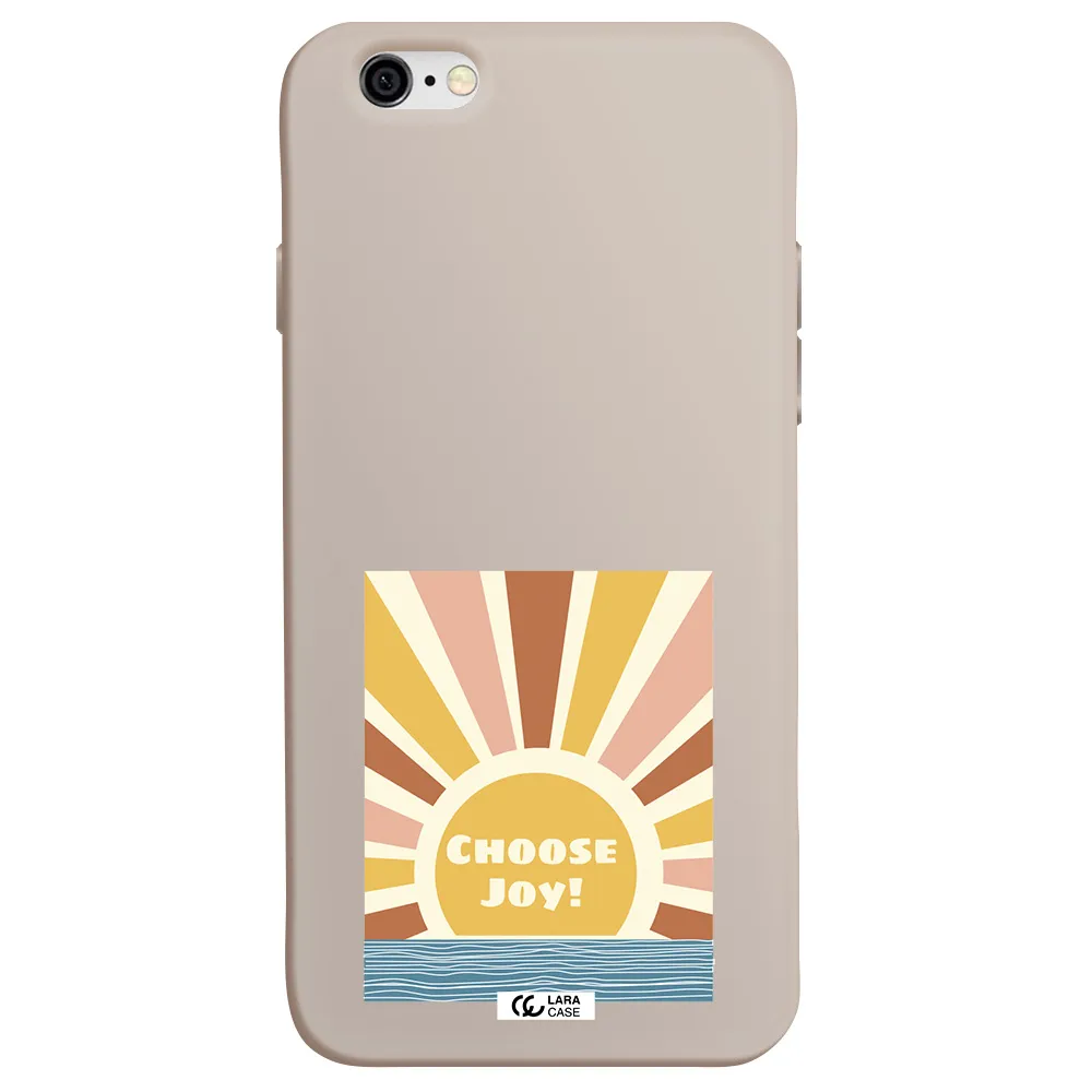 Sunshine Apple iPhone 6 Silicone Stone Case