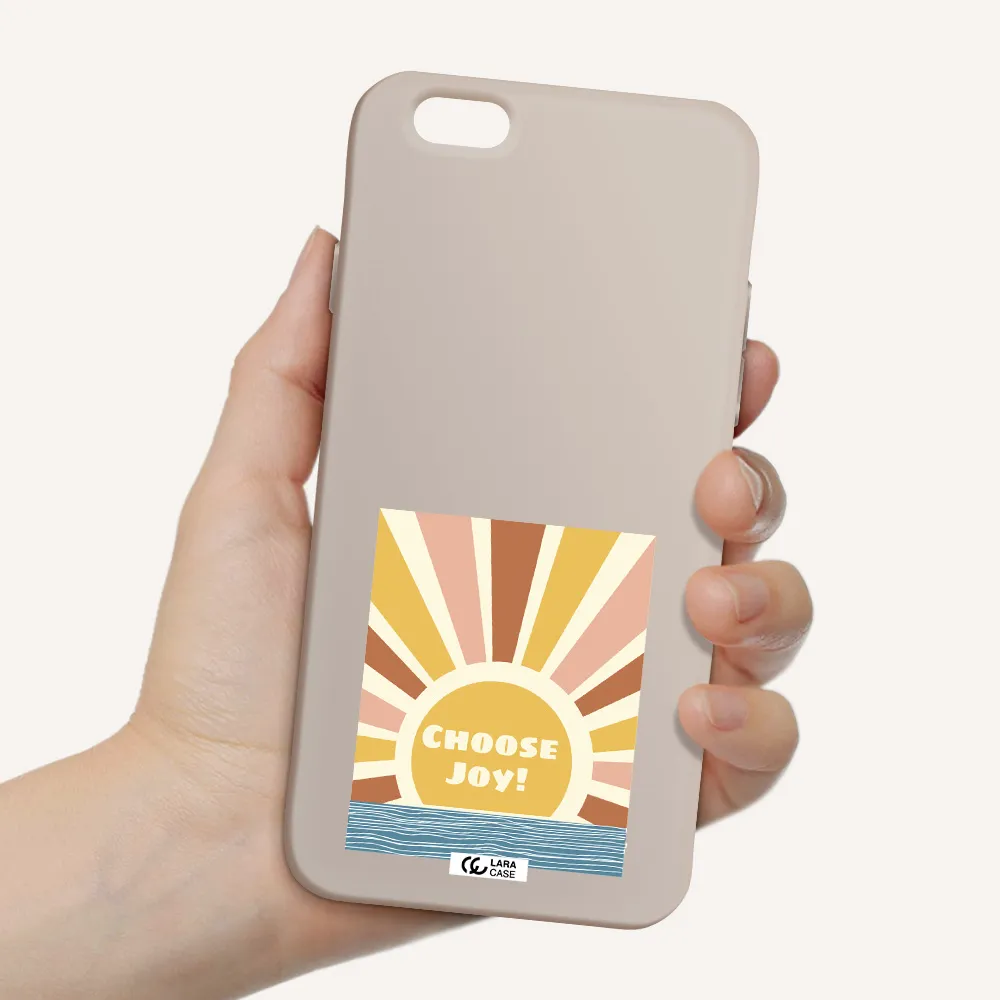 Sunshine Apple iPhone 6 Silicone Stone Case