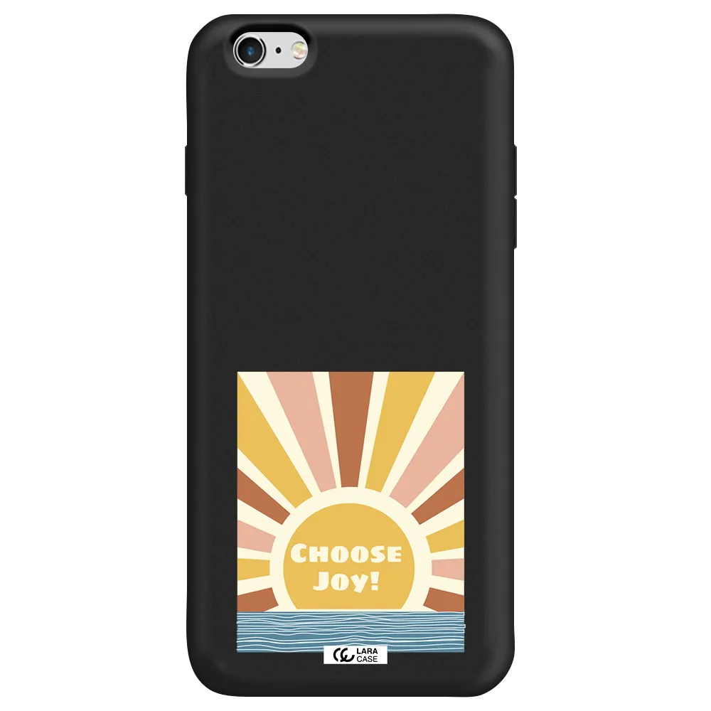Sunshine Apple iPhone 6S Silicone black Case