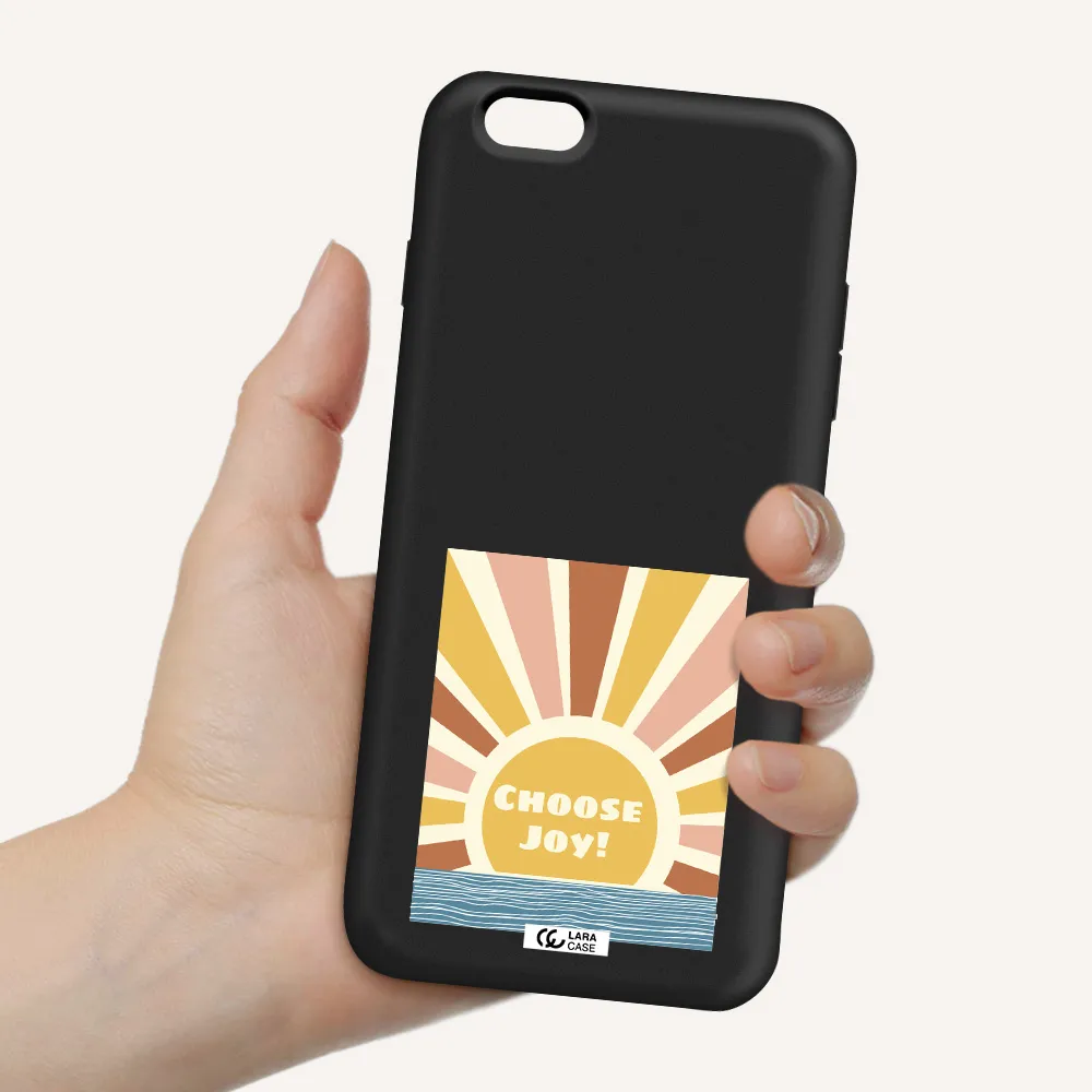 Sunshine Apple iPhone 6S Silicone black Case
