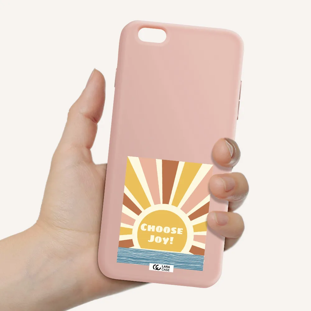 Sunshine Apple iPhone 6S Silicone pastel pink Case