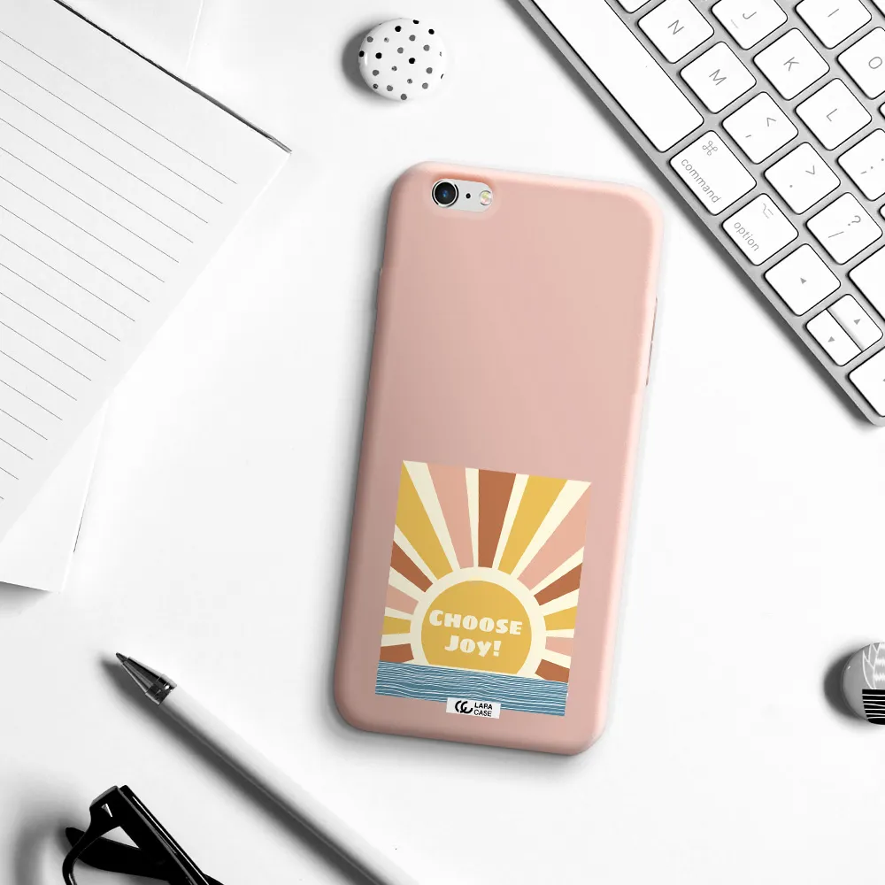 Sunshine Apple iPhone 6S Silicone pastel pink Case