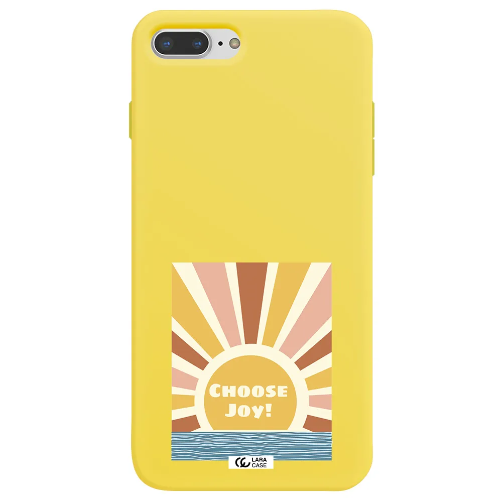 Sunshine Apple iPhone 7 plus Silicone canary yellow Case