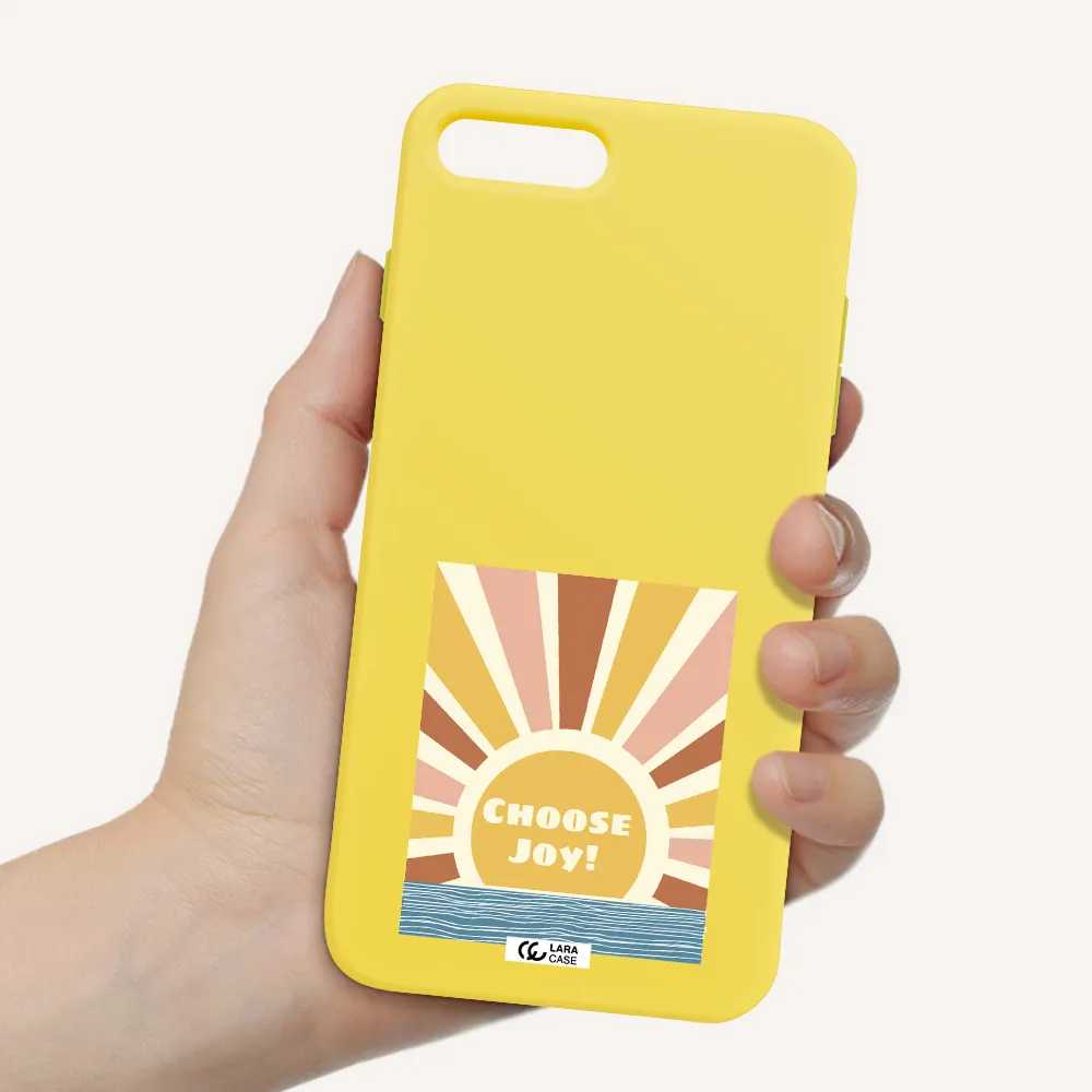 Sunshine Apple iPhone 7 plus Silicone canary yellow Case