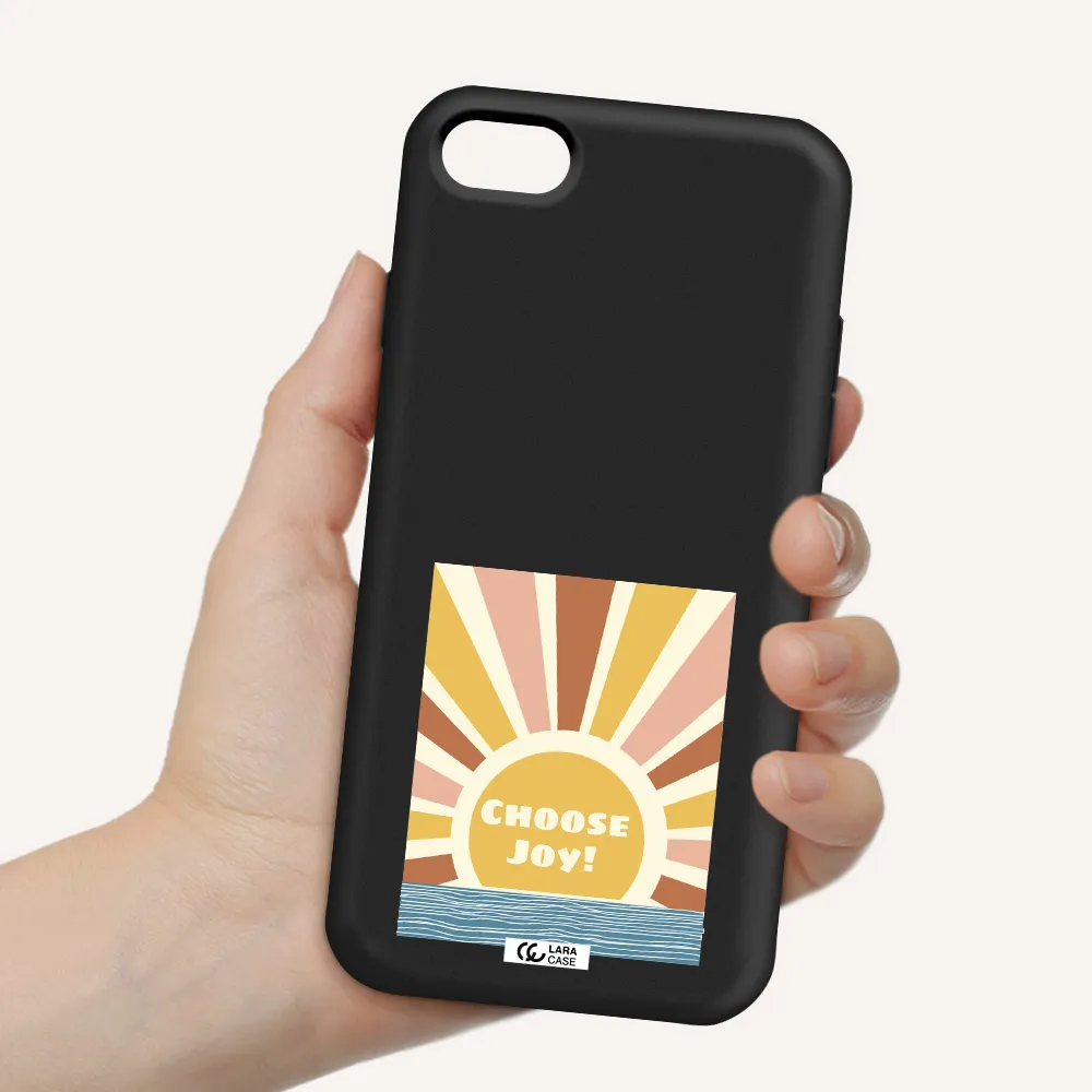 Sunshine Apple iPhone 7 Silicone black Case