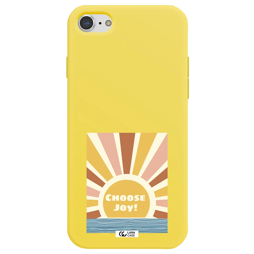 Sunshine Apple iPhone 7 Silicone canary yellow Case