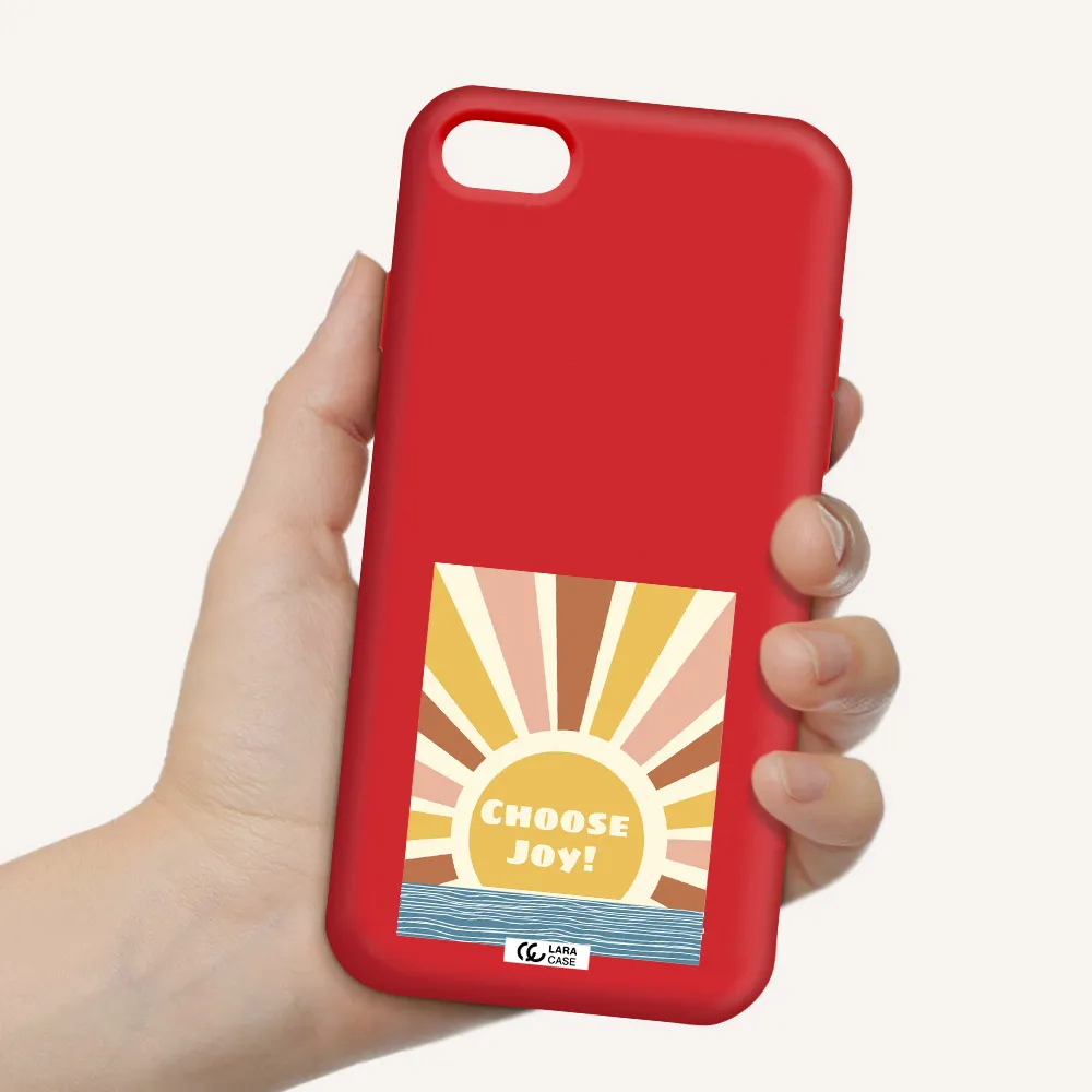 Sunshine Apple iPhone 7 Silicone Imperial Red Case