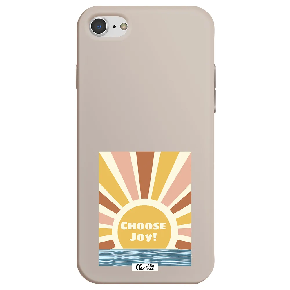 Sunshine Apple iPhone 7 Silicone Stone Case