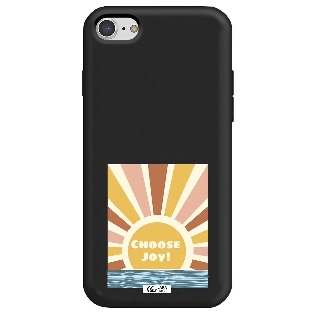 Sunshine Apple iPhone 8 Silicone black Case