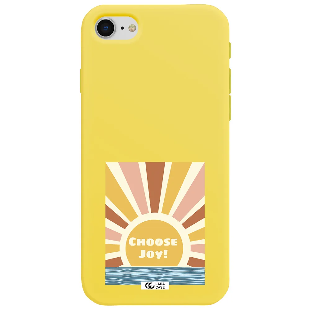 Sunshine Apple iPhone se 2020 Silicone canary yellow Case