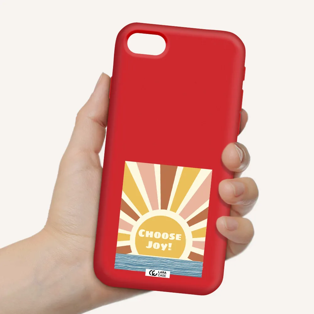 Sunshine Apple iPhone se 2020 Silicone Imperial Red Case