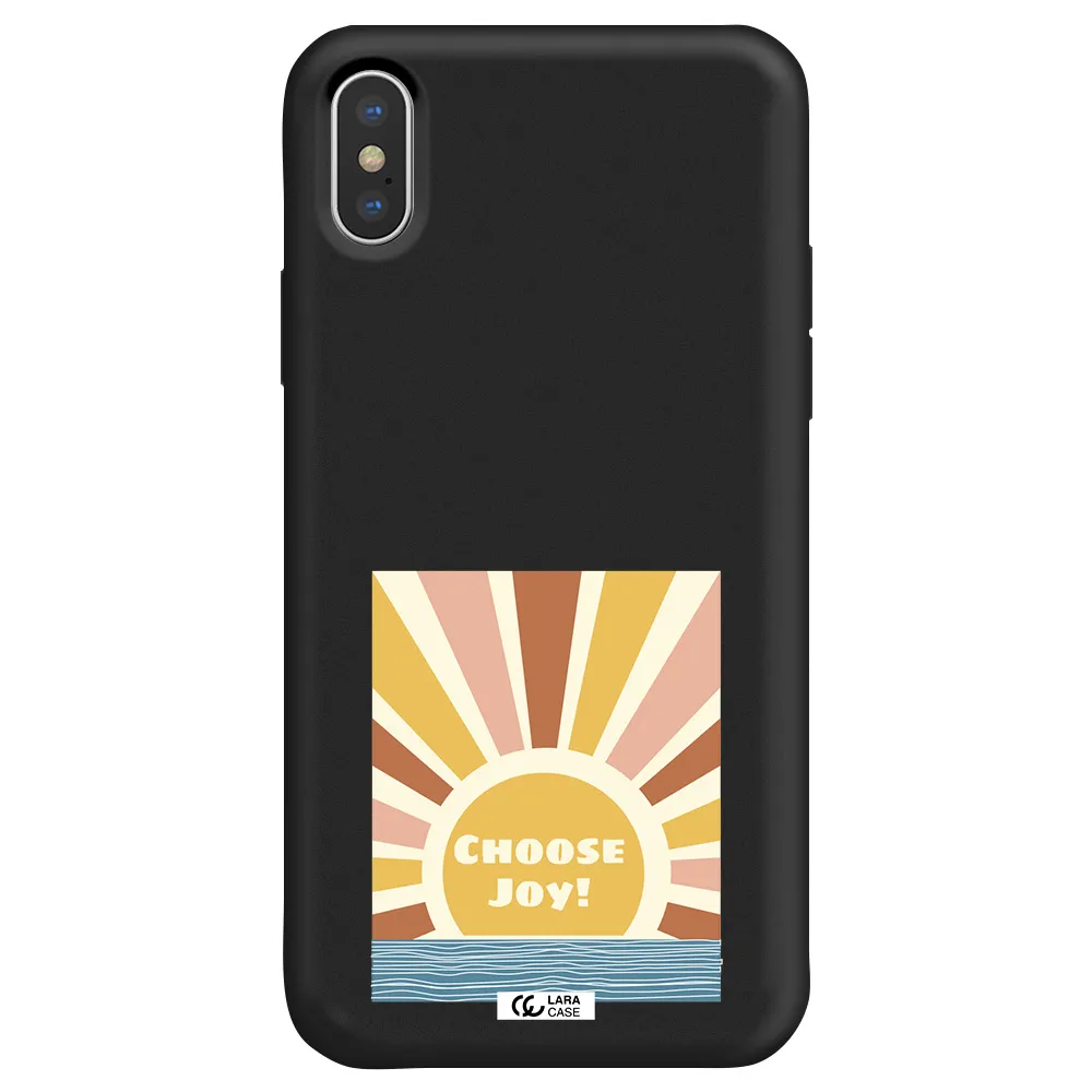 Sunshine Apple iPhone X Silicone black Case