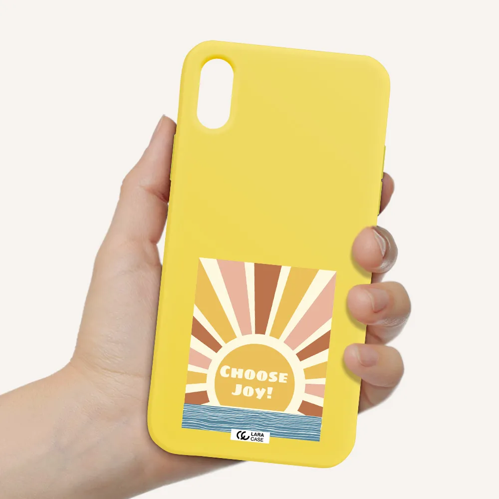 Sunshine Apple iPhone X Silicone canary yellow Case