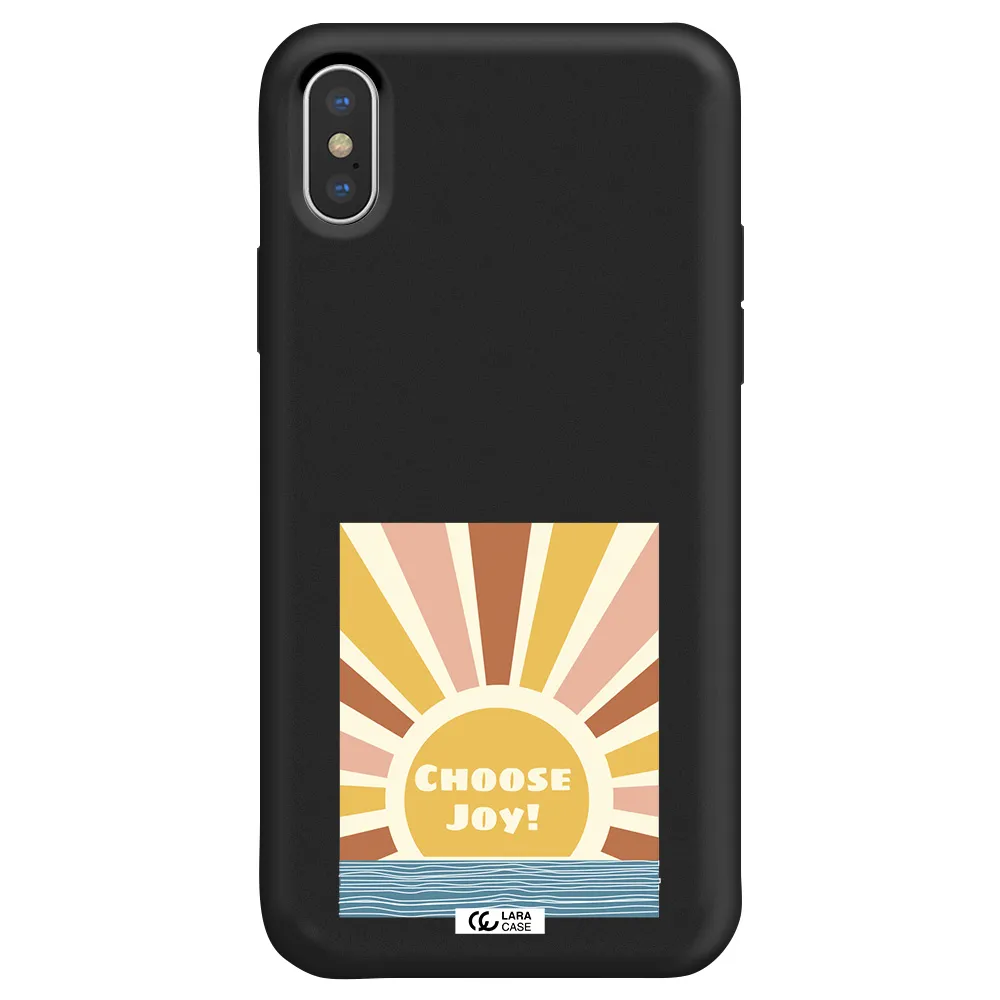 Sunshine Apple iPhone XS Silicone black Case