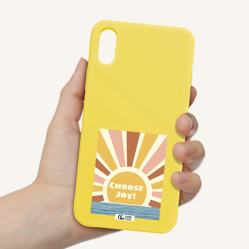 Sunshine Apple iPhone XS Silicone canary yellow Case