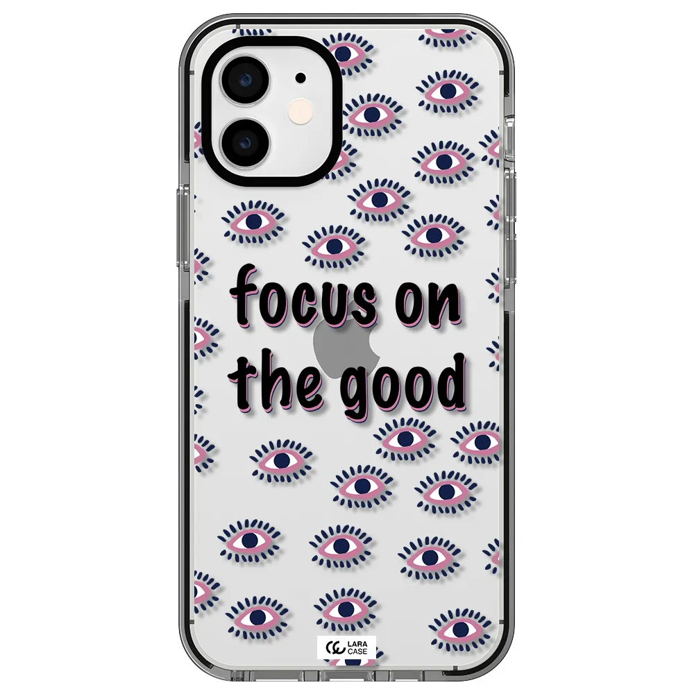 Focus On The Good Apple iPhone 11 impact black border Case