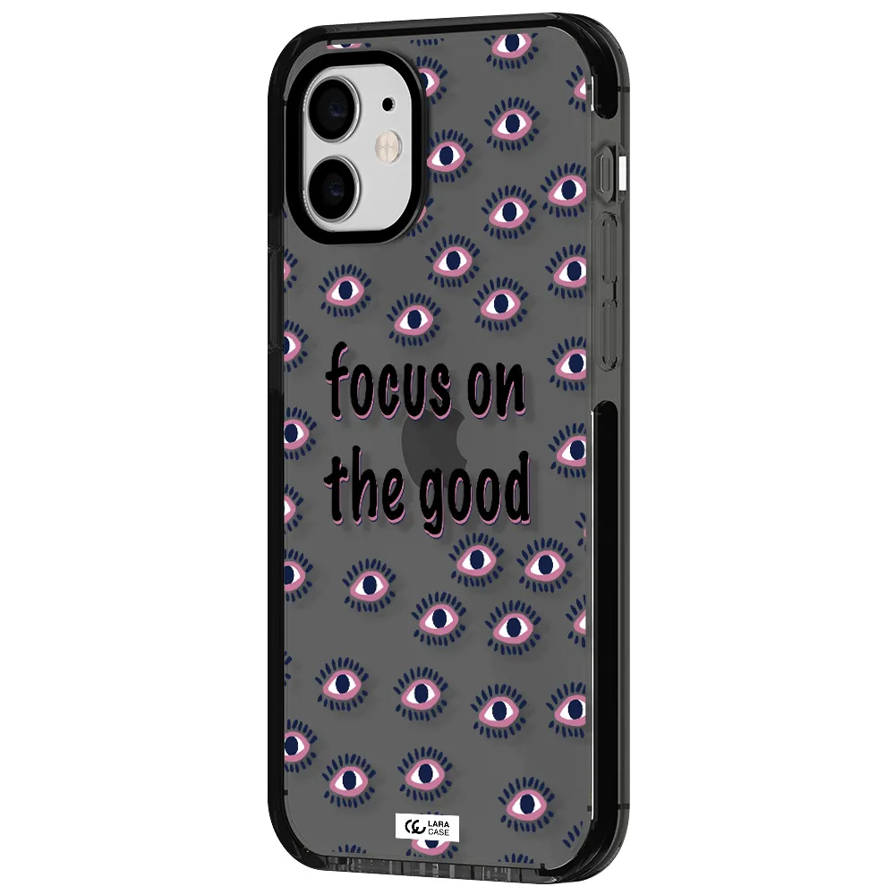 Focus On The Good Apple iPhone 11 impact Smoke Black Case