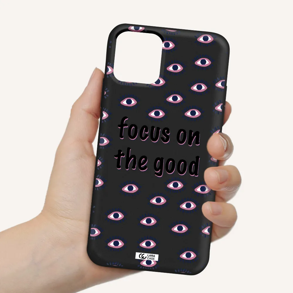 Focus On The Good Apple iPhone 11 pro max Silicone black Case