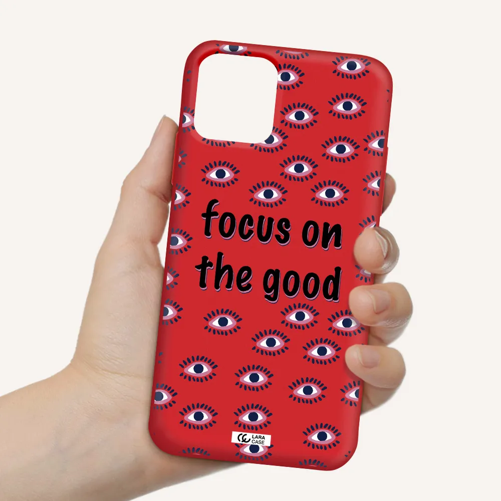 Focus On The Good Apple iPhone 11 pro max Silicone Imperial Red Case
