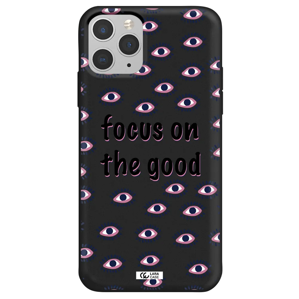 Focus On The Good Apple iPhone 11 pro Silicone black Case