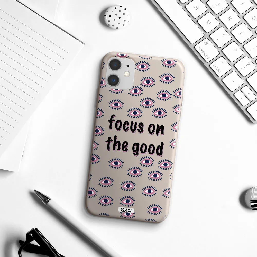 Focus On The Good Apple iPhone 11 Silicone Stone Case