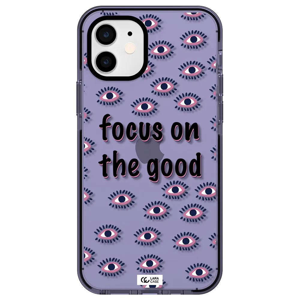 Focus On The Good Apple iPhone 12 impact Lilac Case