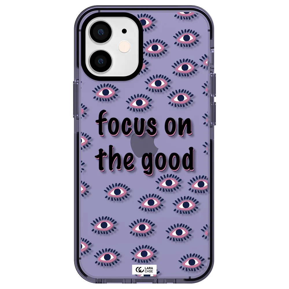 Focus On The Good Apple iPhone 12 mini impact Lilac Case