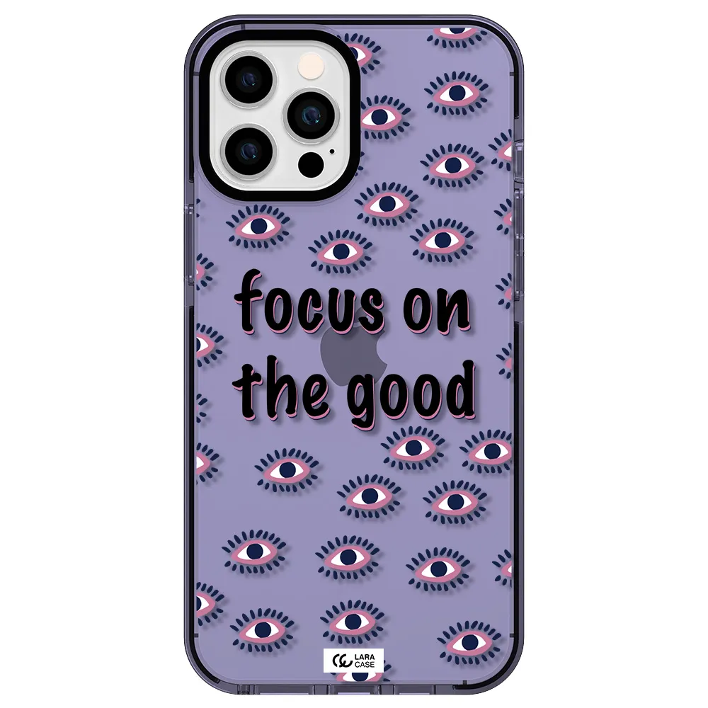 Focus On The Good Apple iPhone 12 pro max impact Lilac Case
