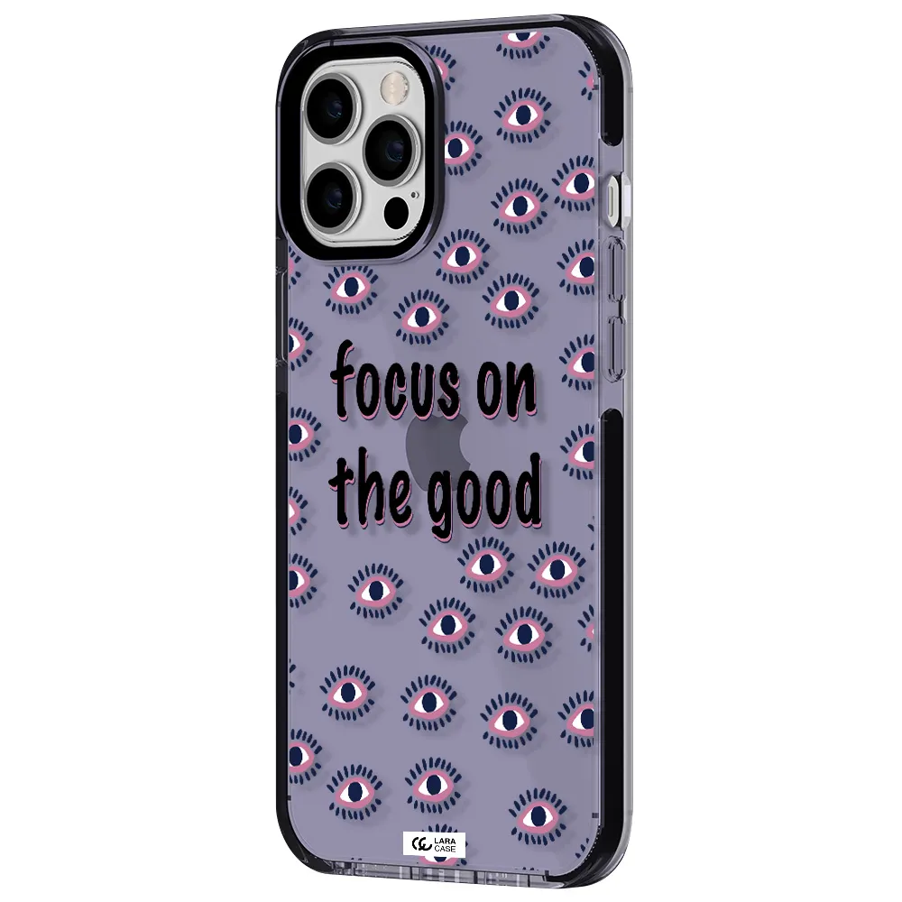 Focus On The Good Apple iPhone 12 pro max impact Lilac Case