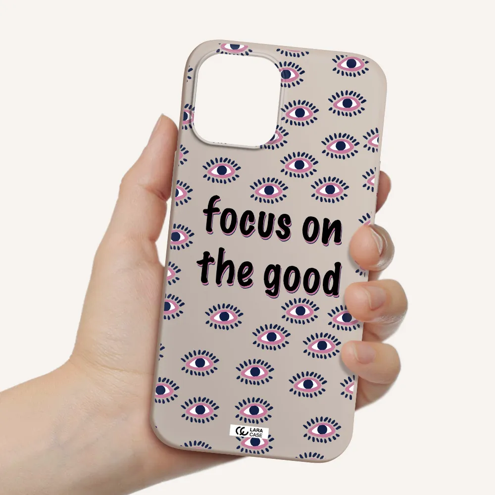 Focus On The Good Apple iPhone 12 pro max Silicone Stone Case