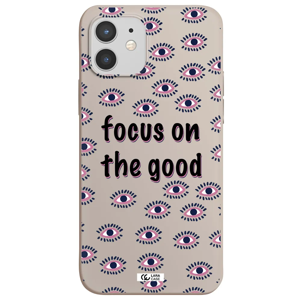 Focus On The Good Apple iPhone 12 Silicone Stone Case